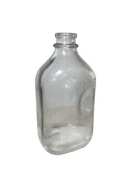 Vintage Milk Bottle with Side Grips 10.5" Tall 5" Wide 4" Deep